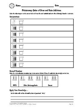 We would like to show you a description here but the site won't allow us. Phlebotomy Order of Draw and Tube Additives Worksheet ...