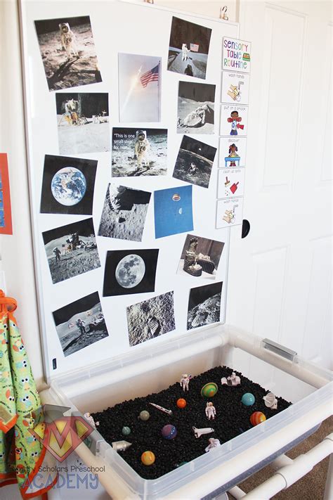 Outer Space Sensory Table - Mighty Scholars Preschool