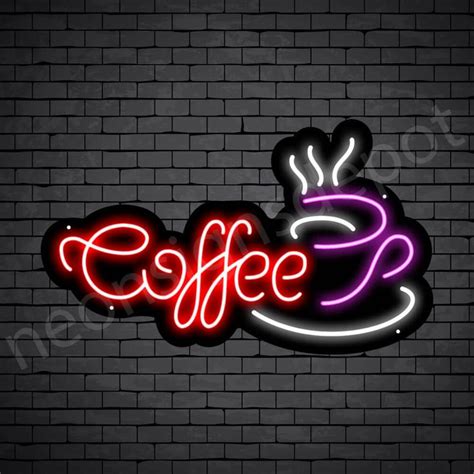 Coffee Neon Sign Coffee Cup Ideas Neon Led Neon Signs Neon Lighting