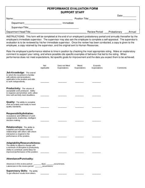 2022 Employee Evaluation Form Fillable Printable Pdf And Forms Handypdf