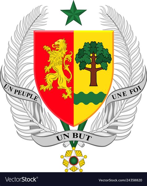 Coat Of Arms Senegal Royalty Free Vector Image