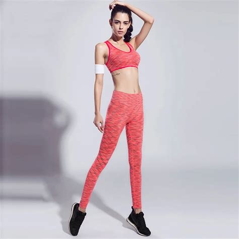 Besgo Dyeing Yoga Sets Padded Yoga Brafitness Pants Running Suits Gym