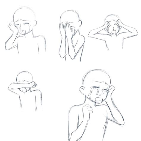 Drawing Pose Crying Anime Shocked Hostrisost
