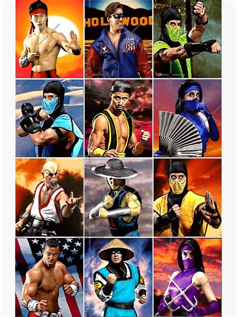 Mortal Kombat 2 Kombatants Poster For Sale By Mammothtank Redbubble