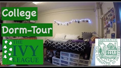 College Dorm Room Tour Dartmouth College Sophomore Year Dorm Youtube