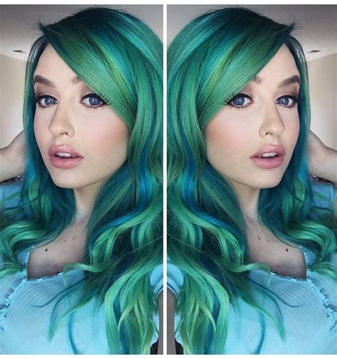 We all want mermaid hair, right? 916 best images about BLUE/GREEN Hair on Pinterest