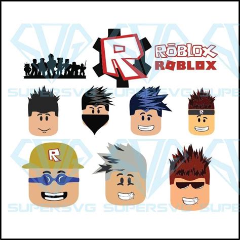 The Roblox Logo Is Shown With Many Different Faces