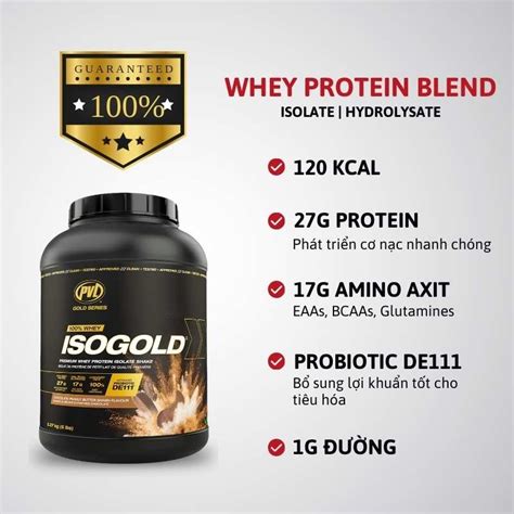 Iso Gold Premium Whey Protein With Probiotic 5lbs