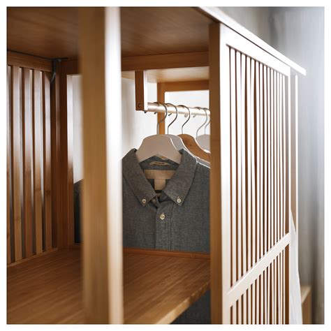 Cara membuat gantungan baju dari bambu, cara membuat rak buku dari bambu, membuat jemuran baju dari bambu, cara membu… NORDKISA lemari pakaian trbka dg pintu gsr, bambu | IKEA Indonesia