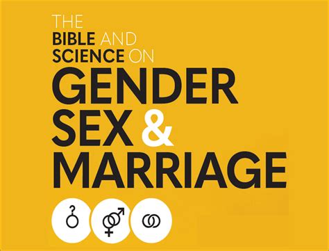 The Bible And Science On Gender Sex And Marriage Genesis Apologetics