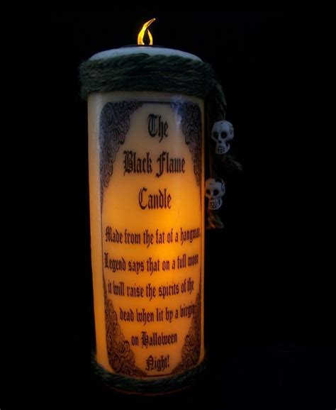 Black Flame Candle Hocus Pocus Black Flame Candle Halloween Party