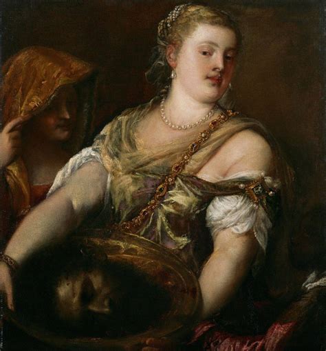 Salome With The Head Of John The Baptist Catholic Religion Painting By Titian Fine Art Poster