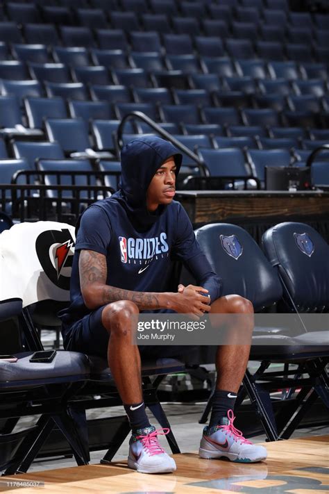 Ja Morant Of The Memphis Grizzlies Looks On Before The Game Against
