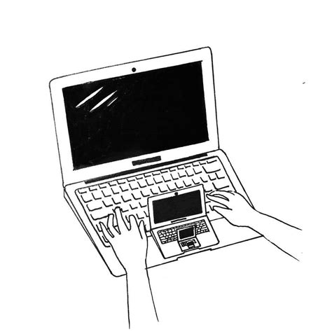 Desktop Computer Sketch At Explore Collection Of