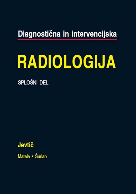 Diagnostična In Intervencijska Radiologija Knjigarna Cangura