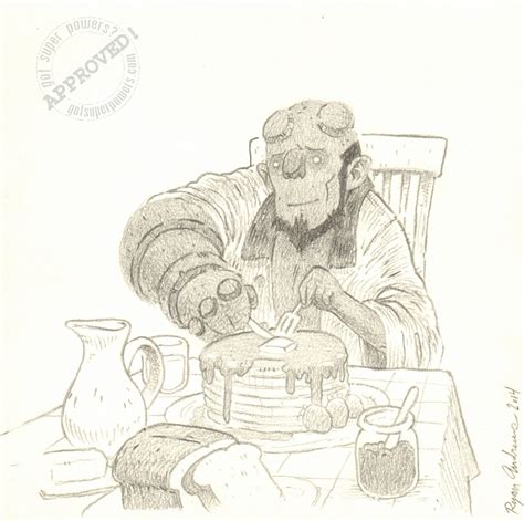 Andrews Hellboy And The Pancakes Of Doom In Simon Ms Hellboy Art