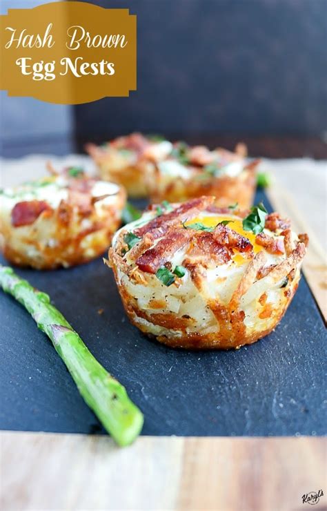 In a large nonstick skillet, heat butter over medium heat. Hash Brown Egg Nests by Karyl's Kulinary Krusade
