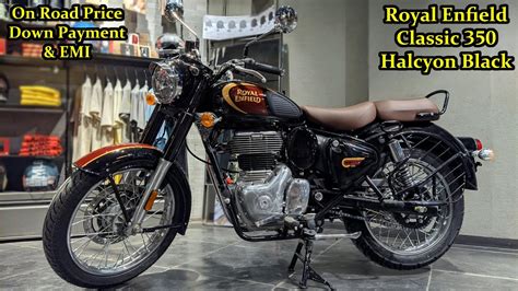 2021 Royal Enfield Classic 350 Halcyon Black Color Detailed Review On