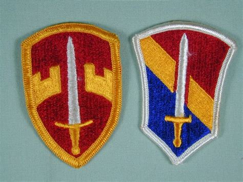 2 Vietnam Era Army Embroidery Patches With Swords