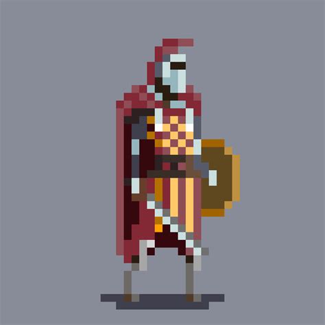 Medieval Knight Pixel Art