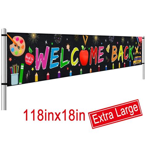 Large Welcome Back Banner First Day Of School Banner Back To School