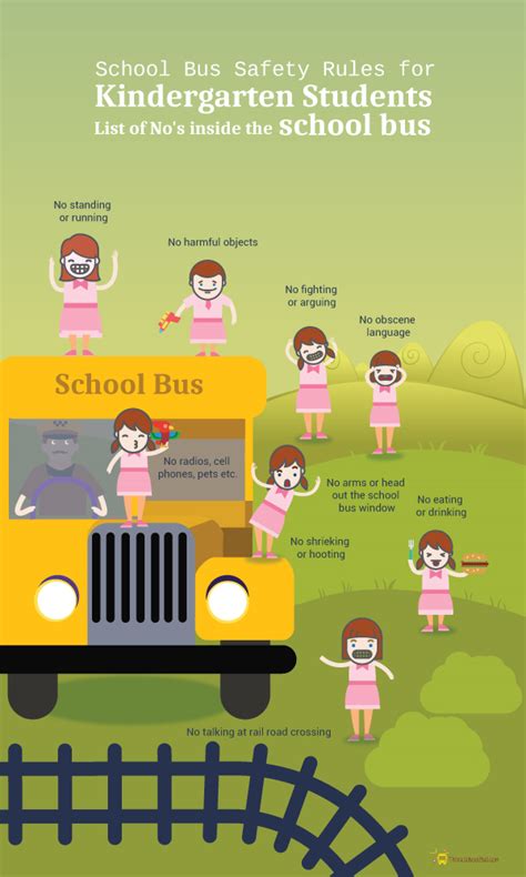 School Bus Safety Rules For Kindergarten Students
