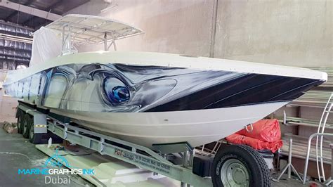 Dubai Boat Wraps Marine Graphics Ink