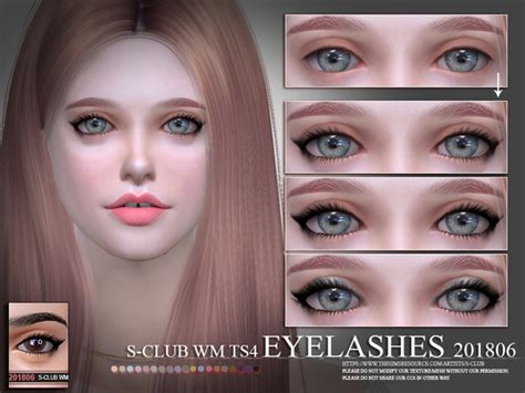 Eyelashes 201806 By S Club Wm At Tsr Sims 4 Updates