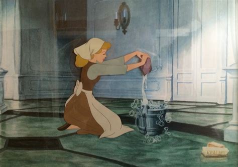 Cinderella Original Disney Production Cel In Matthew Kaczynskis