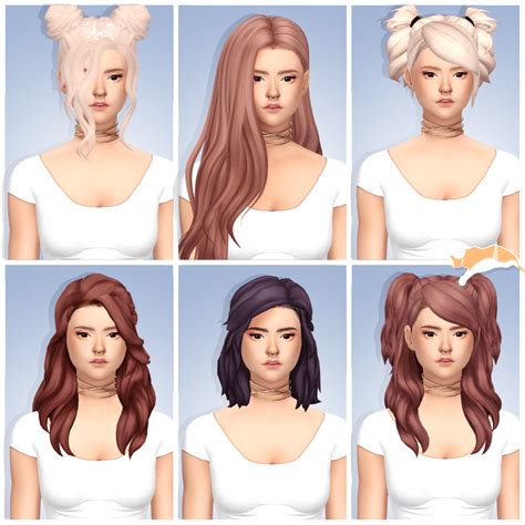 Coiffure 4 5 6 7 8 9 Sims Cc Pinterest Sims 4 And Sims