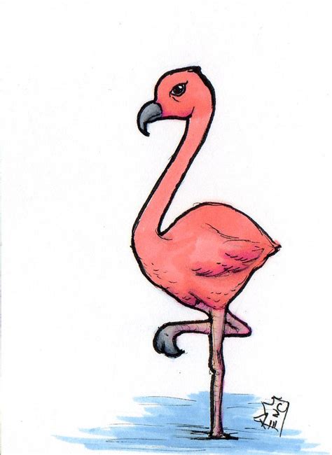 Cute Flamingo By Rachelerincamacho On Deviantart