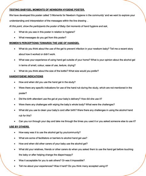 Topic Guide For Focus Group Discussions Download Scientific Diagram