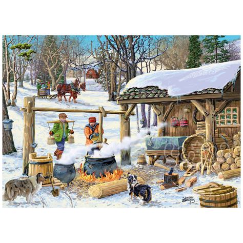 Vermont Christmas Co Maple Syrup Time Puzzle 1000pcs Puzzles Canada