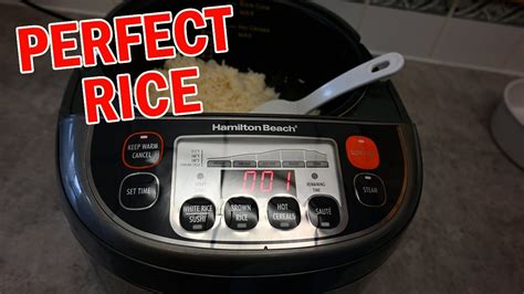Hamilton Beach Advanced Multi Function Rice Cooker YouTube