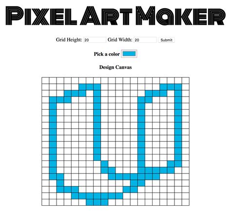 Github Hellofromtonyaufend Pixel Art Maker Pixel Art Maker Project