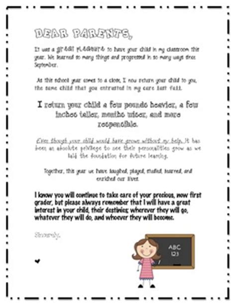 Maybe you would like to learn more about one of these? End of the Year Goodbye Letter to Parents from... by Kelly ...