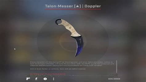 700 Talon Knife Doppler Factory New Unboxing First Case Youtube