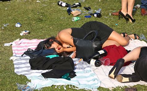 photos the drunken aftermath of the melbourne cup 2017