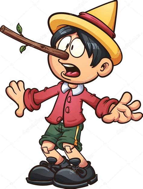 Long Nose Pinocchio ⬇ Vector Image By © Memoangeles Vector Stock 62098695