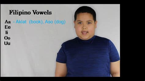 Learning Filipino Tagalog Vowels Youtube