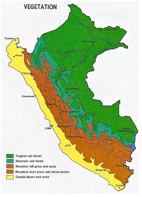⊛ Mapa Del Perú 🥇 Político And Físico Con Nombres Para Imprimir 2022