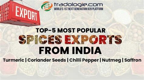 Top 5 Most Popular Spices Exports From India