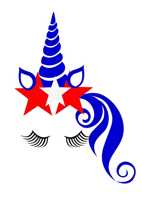4th of July Unicorn Independence Day Unicorn Deer Svg | Etsy