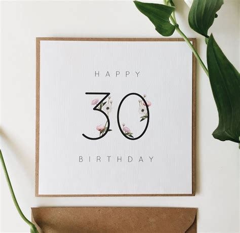 30th Birthday Card Etsy Bitrhday Gallery