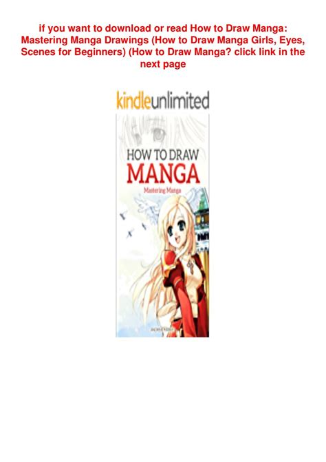 Download Pdf How To Draw Manga Mastering Manga Drawings How To Draw