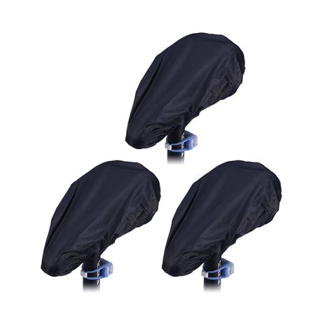 3pcs Cycling Waterproof Bike Seat Rain Cover Protective Water Resistant Saddle Cover Seat Rain
