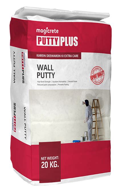 White Magicrete Putty Plus Putty Plus Wall Putty, Packaging Type: Bopp Laminated Bags, Packing ...
