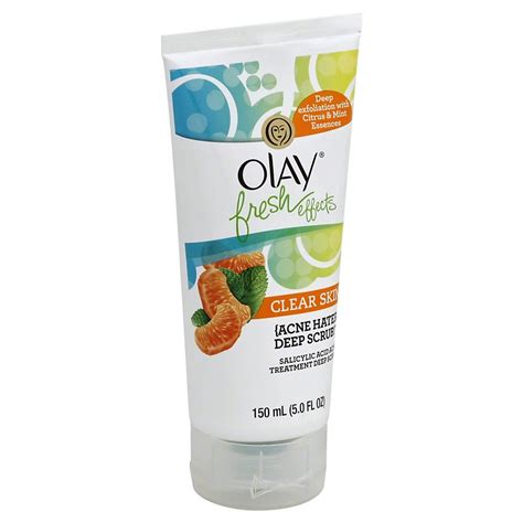 Olay Fresh Effects Clear Skin Acne Hater Deep Scrub Shop Bath And Skin