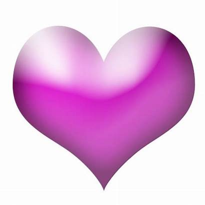 Heart Purple Clipart Pink Clip Magenta Cliparts