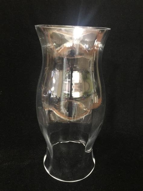 Vintage Glass Colonial Hurricane Lamp Shade Candle Chimney 11 34 T